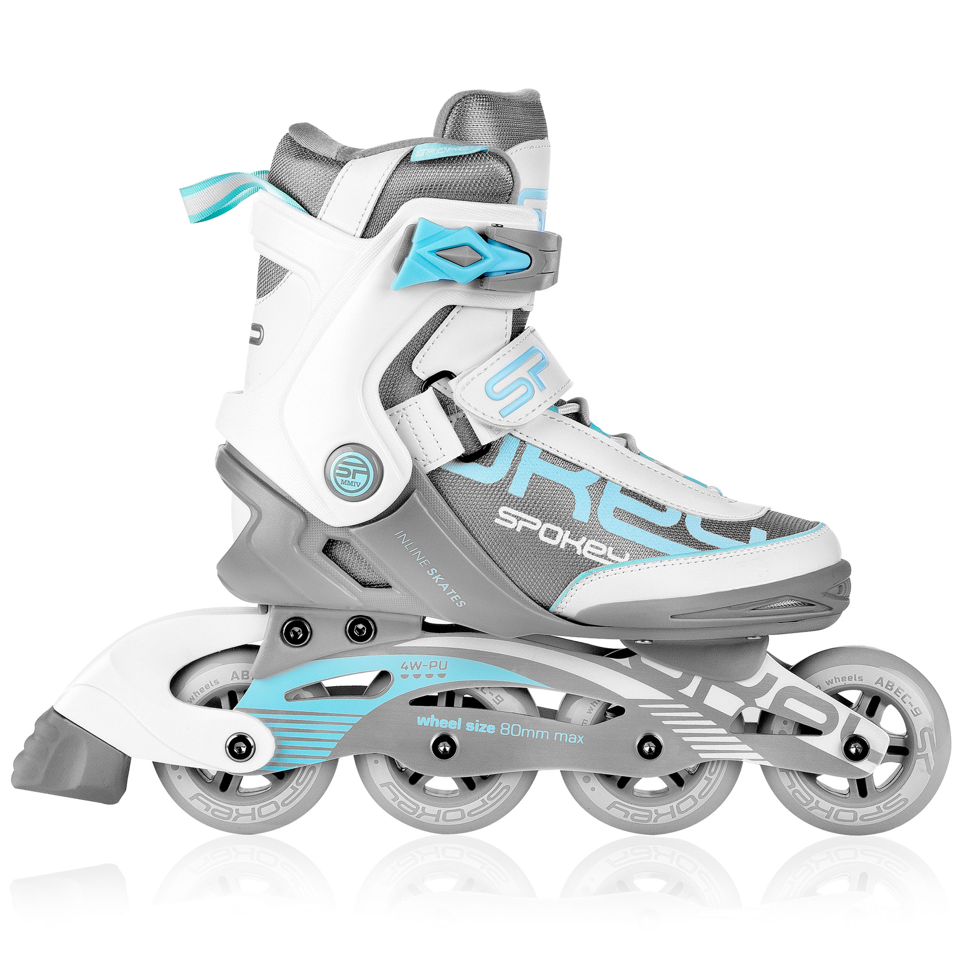 Ролики роликовых коньков Prime PRO Spokey ABEC 9 Alu 38