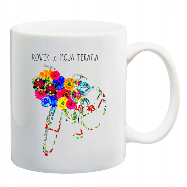 KUBEK DLA MIŁOŚNIKÓW ROWERÓW ROWER WZORY Materiał wykonania ceramika