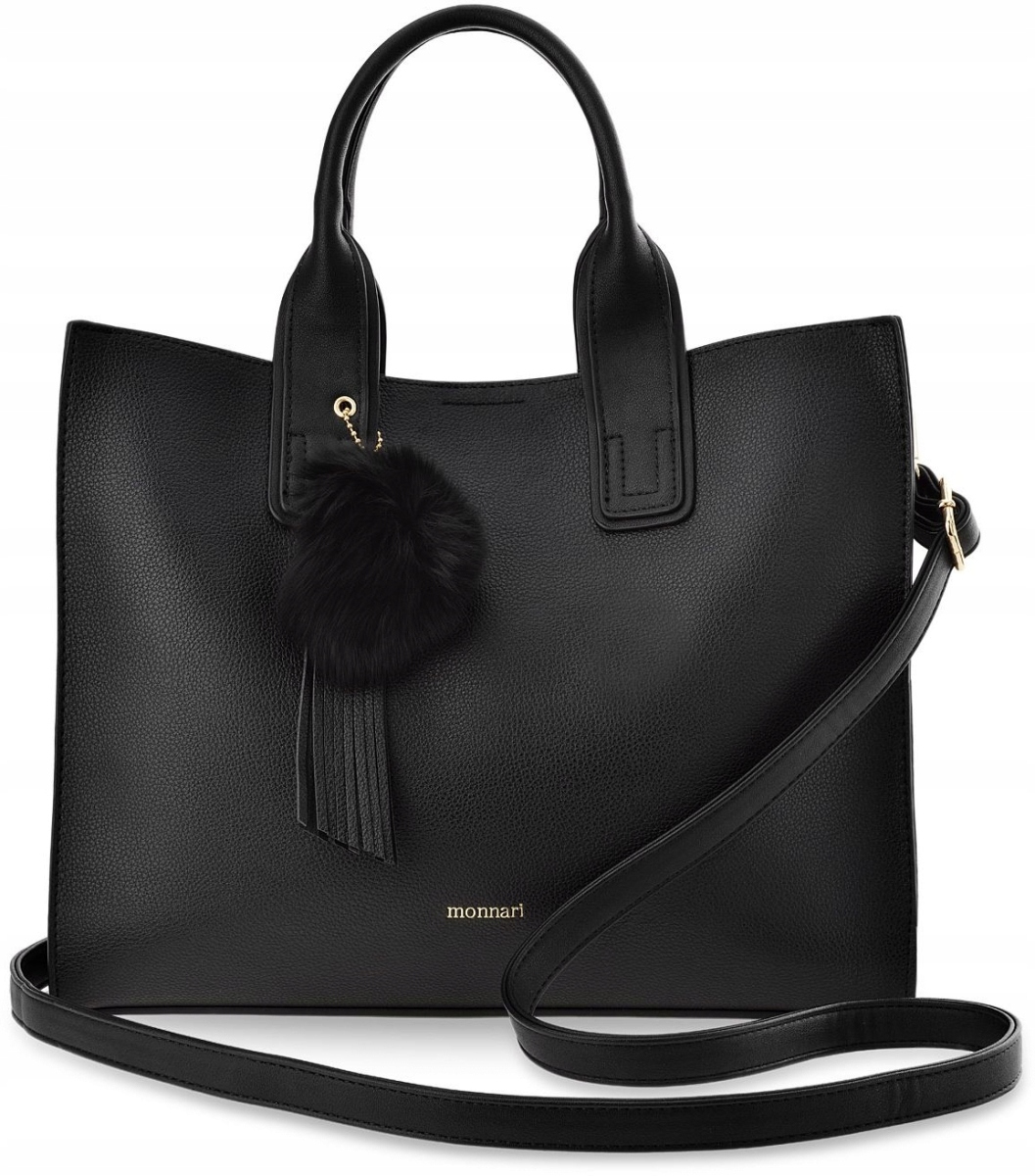 

Torebka Monnari Pojemna Shopper Bag Brelok Pompon
