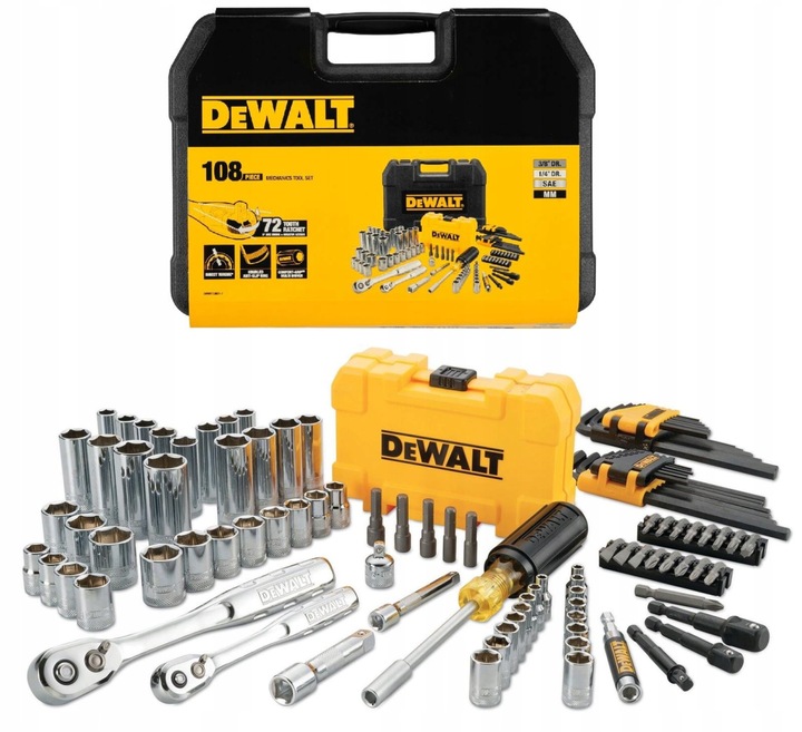 Sada nářadí s nástavci 1/4" a 3/8" 108 ks DWMT73801-1 DeWALT
