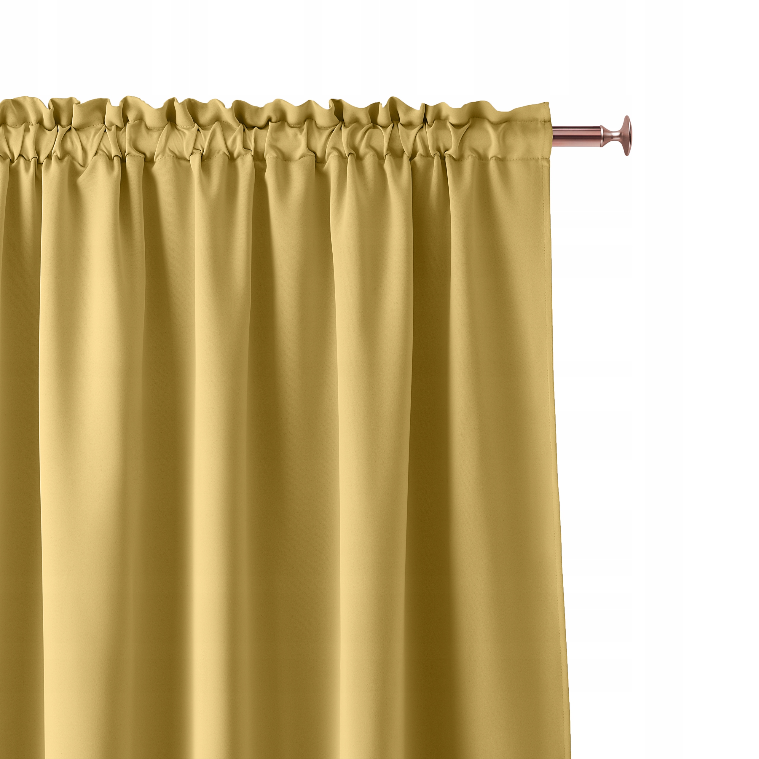 

Zasłona Gotowa Aura 140X280 Na Taśmie Musztardowy