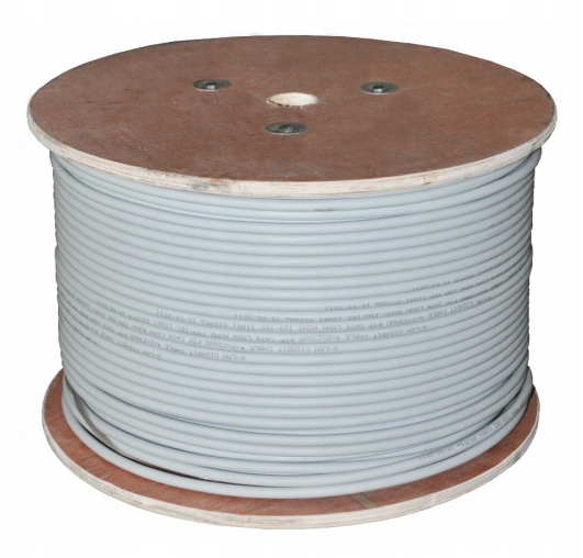 Alantec Kabel sieciowy skrętka U/utp kat.6 Dca Lsoh drut szary Miedź 500m