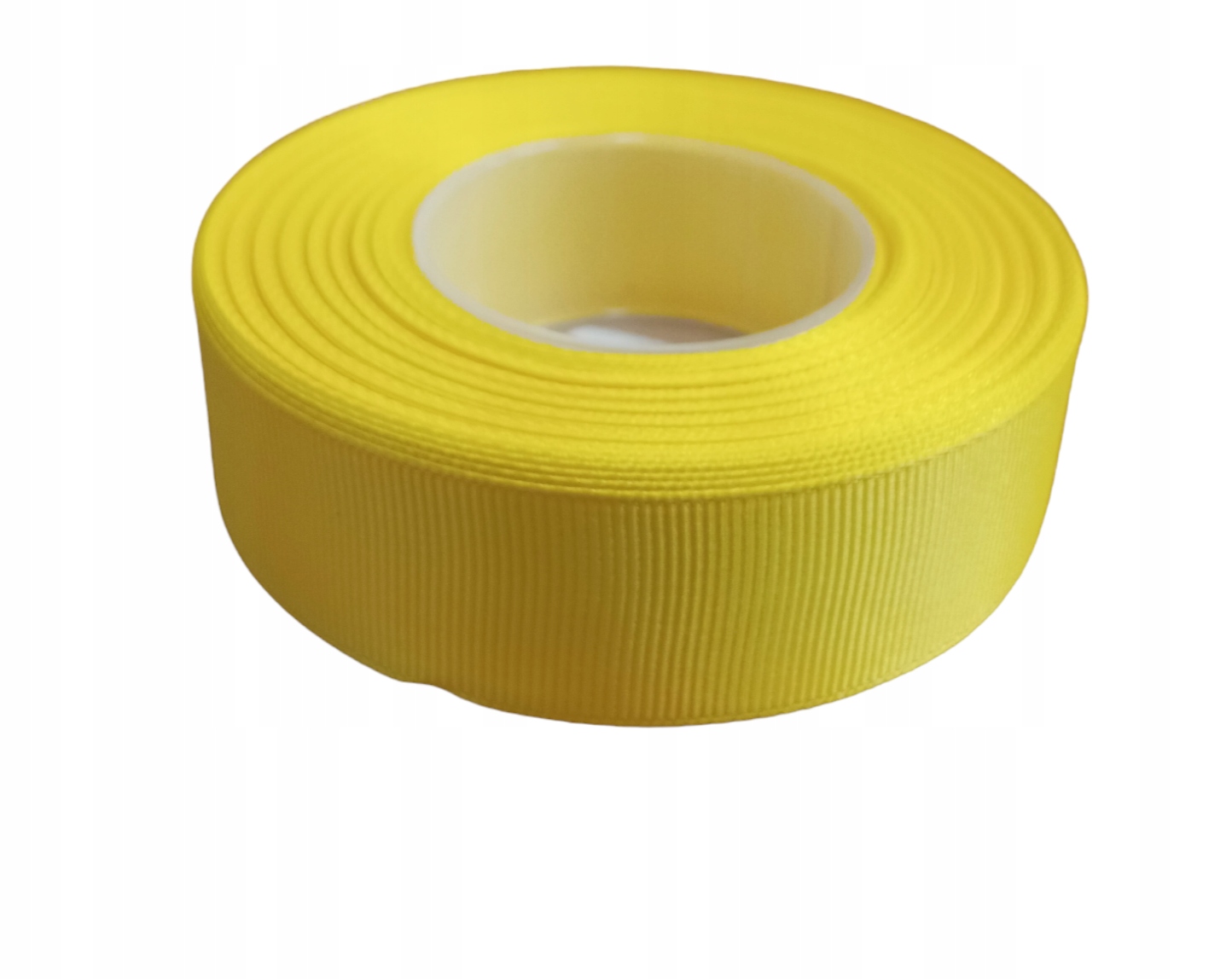 Wstążka rypsowa taśma 2,5 cm/25y Żółty