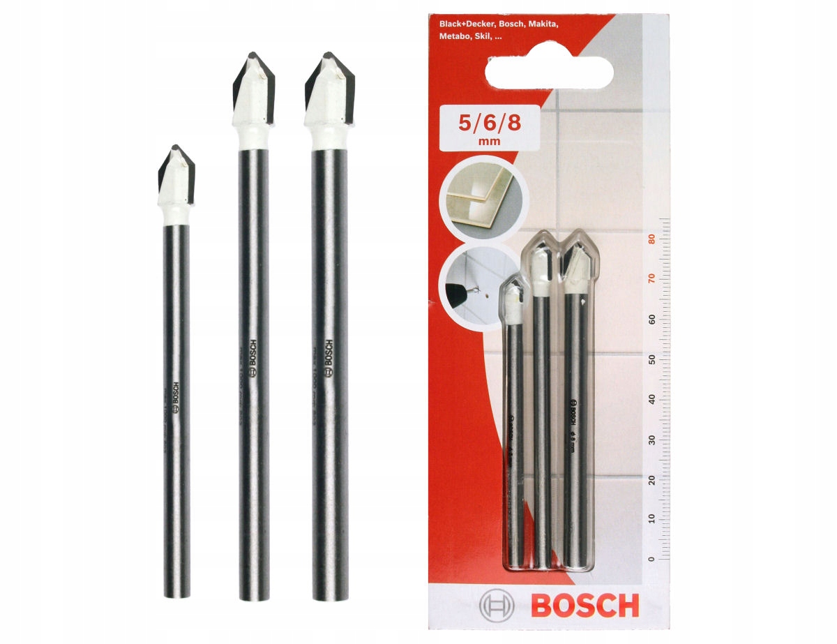 

Zestaw 3 Wierteł Do Ceramiki I Płytek CYL-9 Bosch