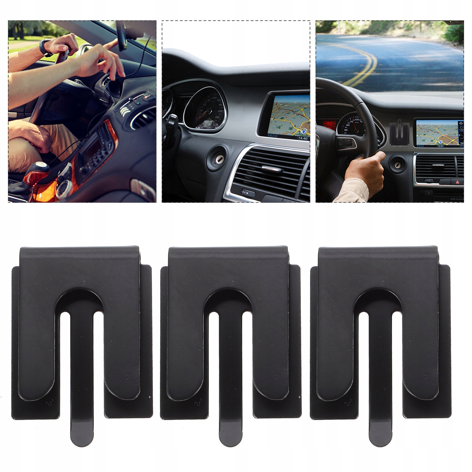 UCHWYT SAMOCHODOWY METALOWY 4 SZT Marka bez marki