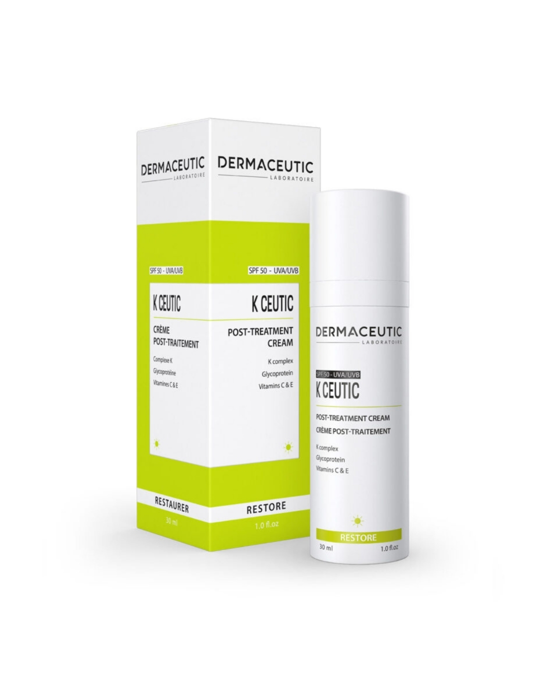 Orginał Dermaceutic K Ceutic odbudowujący krem Spf 50 Uva Uvb