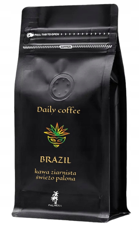 Levně Káva 1 kg čerstvě pražená 100% Arabica Daily Coffee Brazil