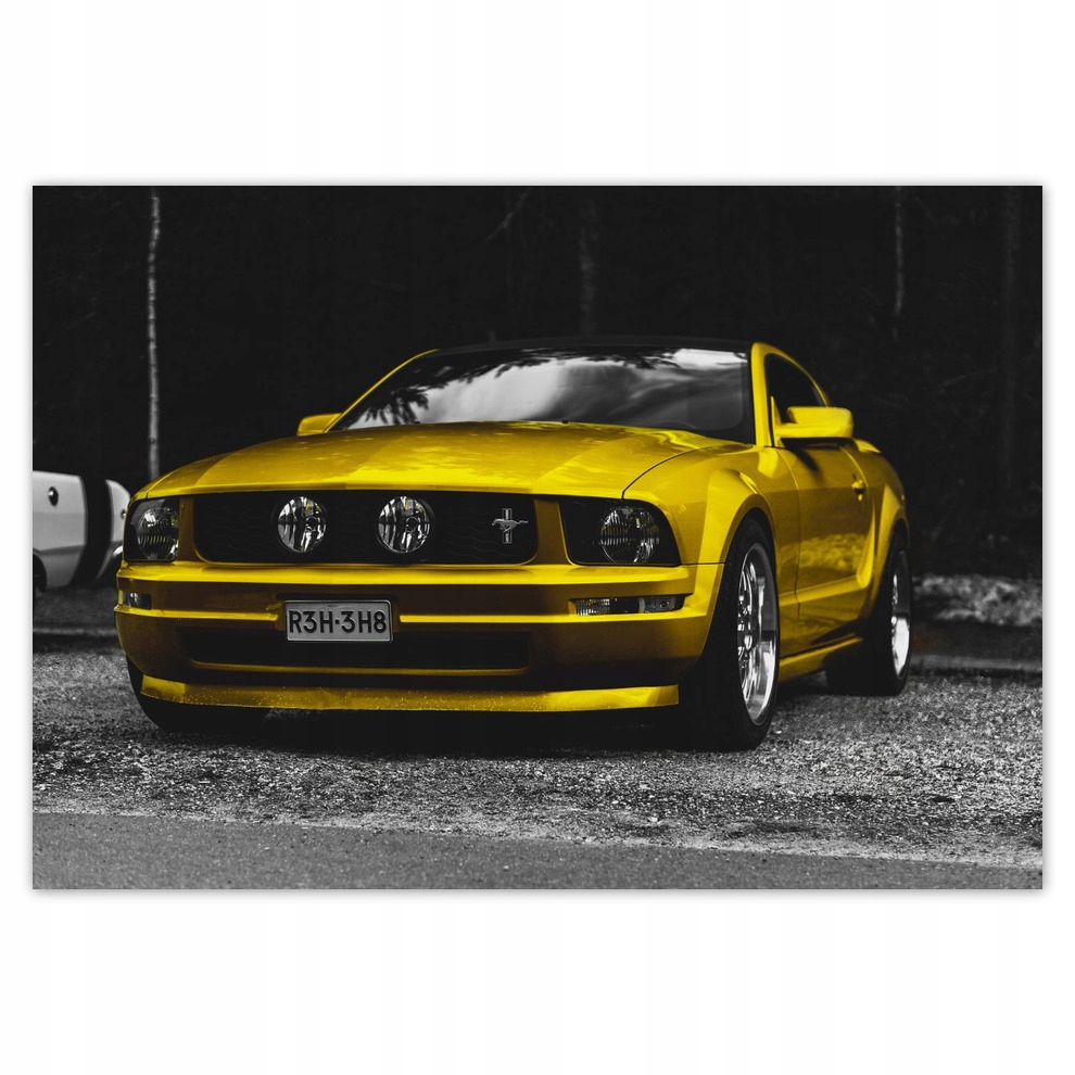 

Fototapety flizelina 416x290 Żółty Ford Mustang