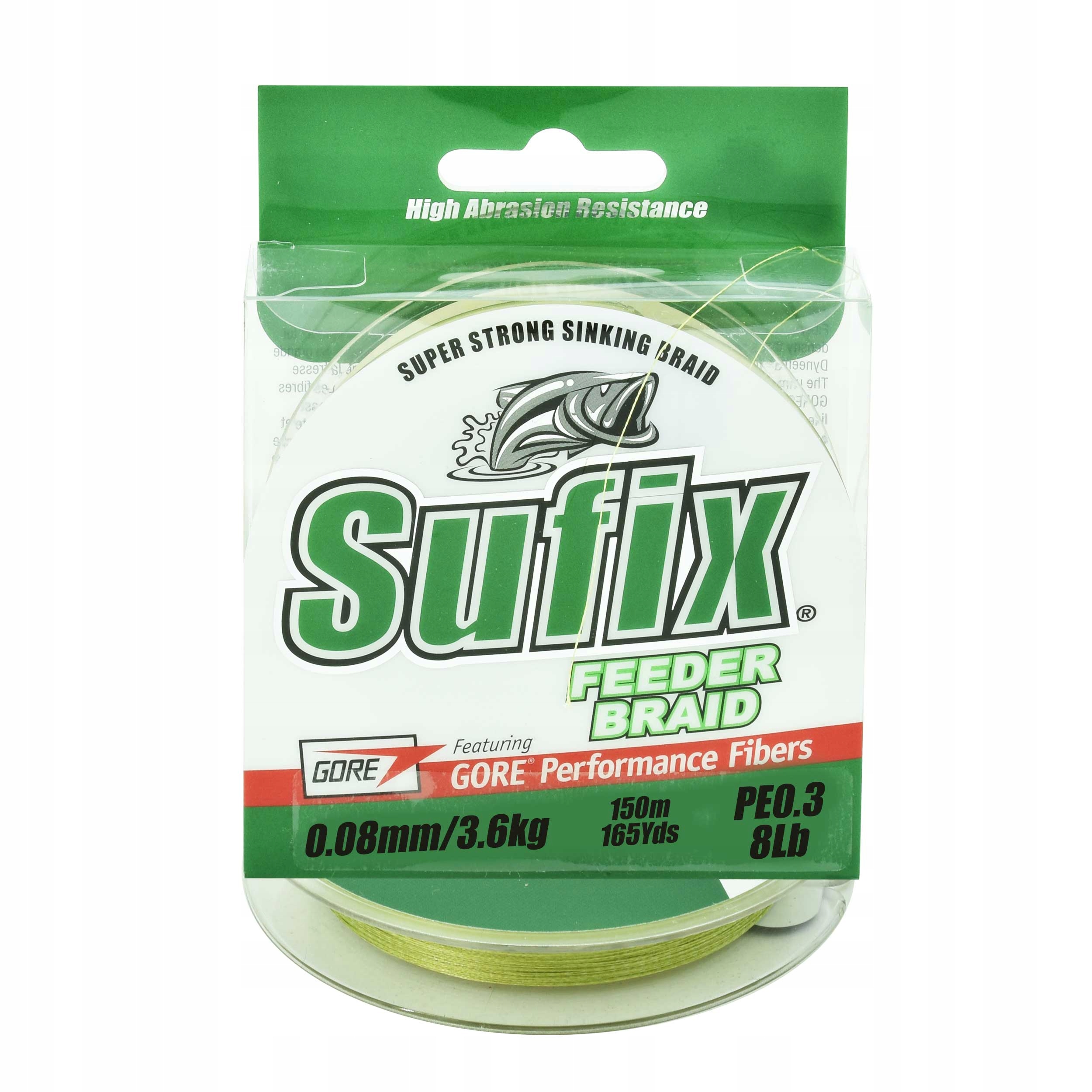 Plecionka Feeder Braid Green Sufix 0.08mm 150m