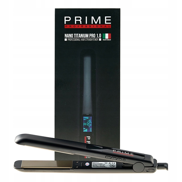 Prime Profesjonalna Prostownica Do Włosów Nano Titanium Pro 1.0 LCD 25 MM