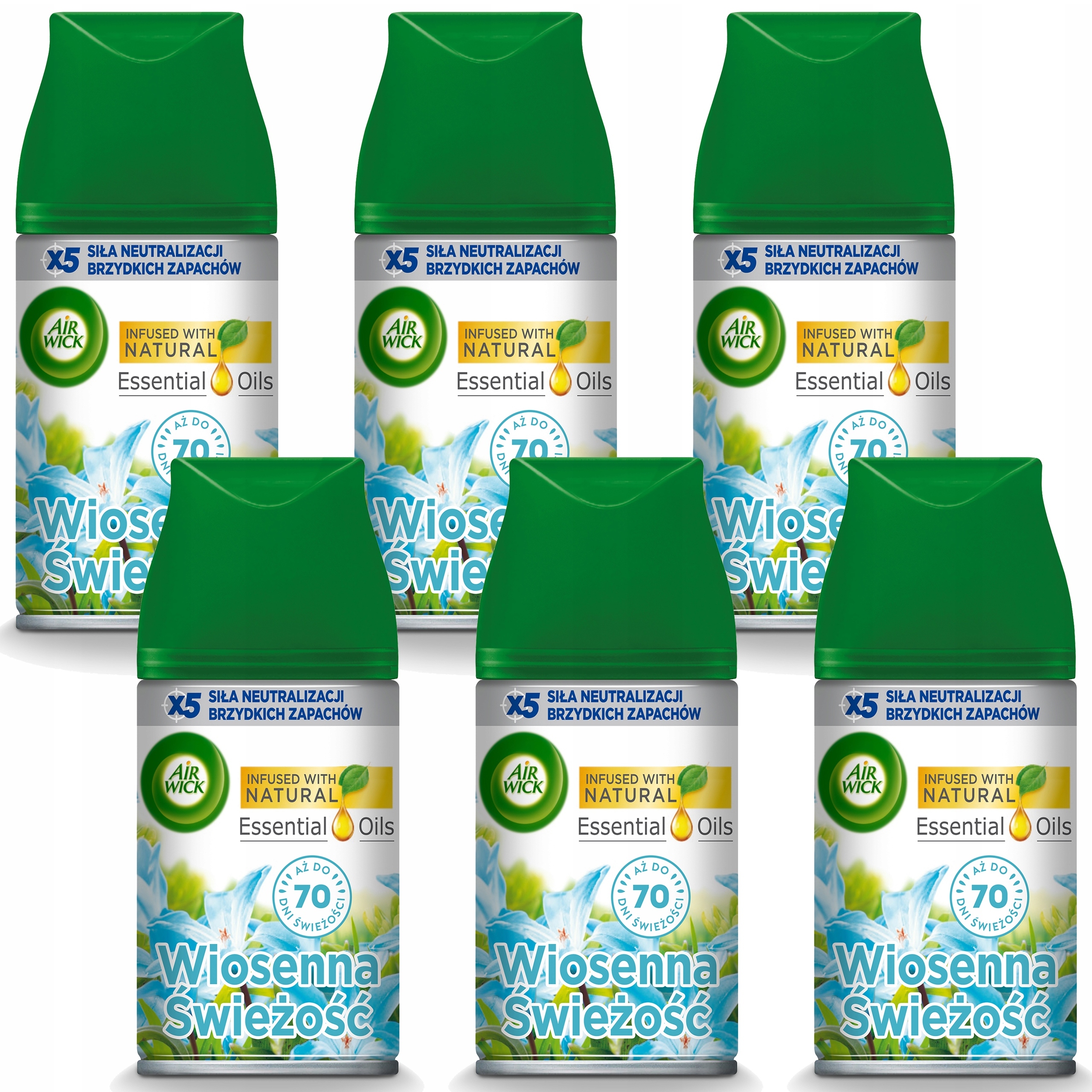 Levně Air Wick Náplně Do Osvěžovače Vzduchu Jarní Svěžest 6X 250ML