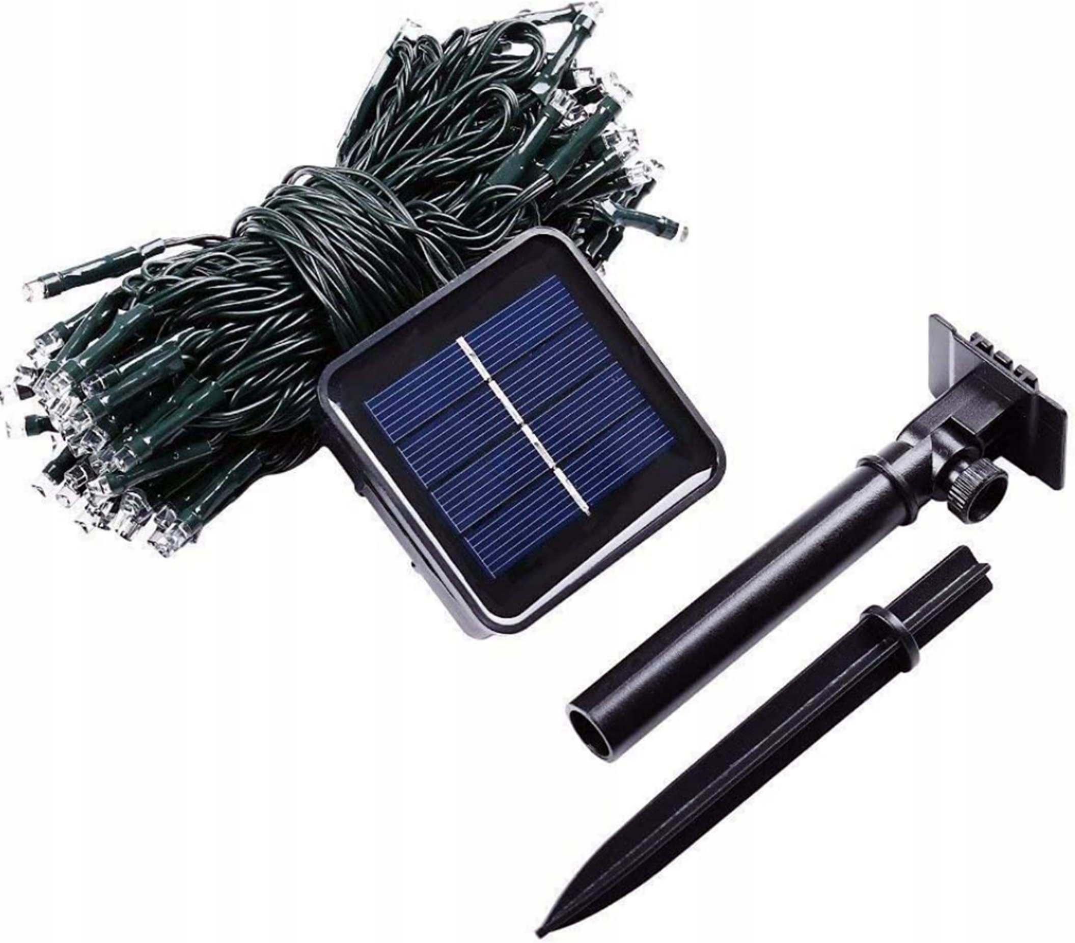 LAMPKI ZEWNĘTRZNE CHOINKOWE ŚWIĄTECZNE SOLARNE GIRLANDA 100 LED SOLAR Marka FORTRADE