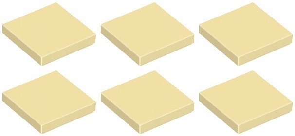 

Lego 3068b Tile Płytka 2x2 piaskowa (3g) 6 szt.