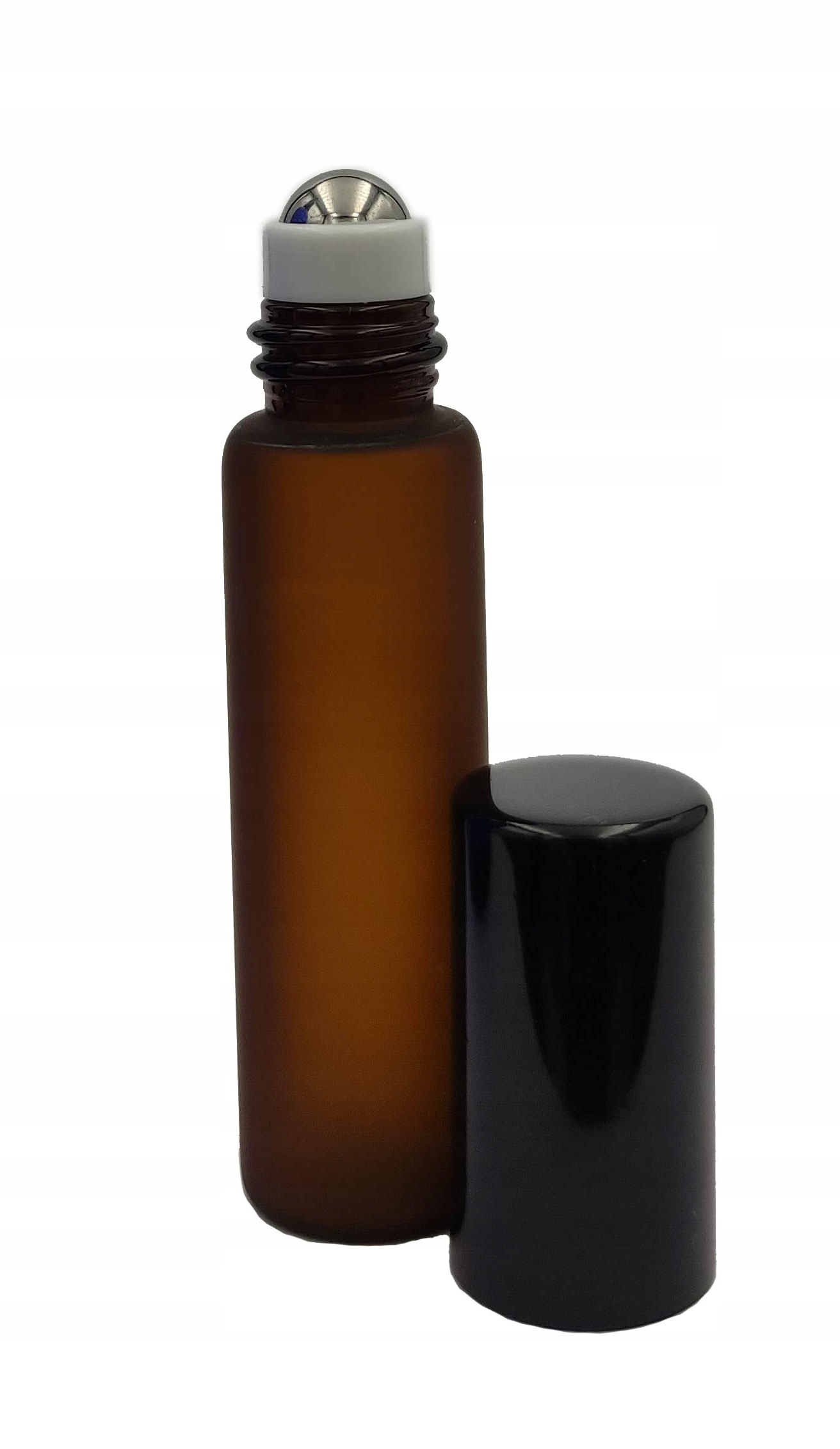 

Butelka szklana 5ML brązowa z roll on matowa szron