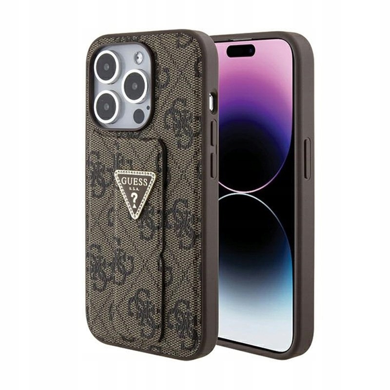 Guess – Pouzdro pro iPhone 15 Pro (hnědé)