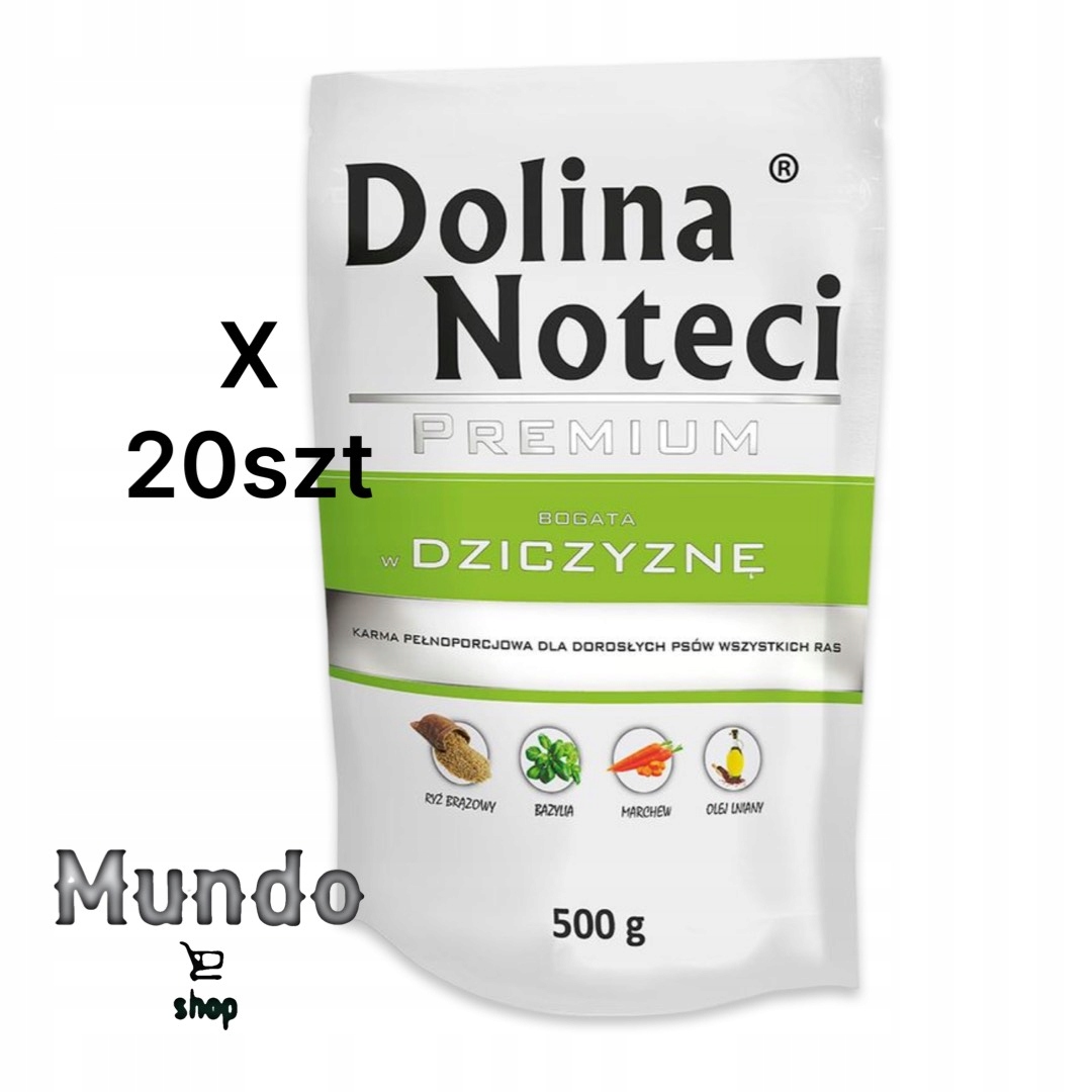 Vlhké krmivo Dolina Noteci bohaté na zvěřinu 500 g 20 ks