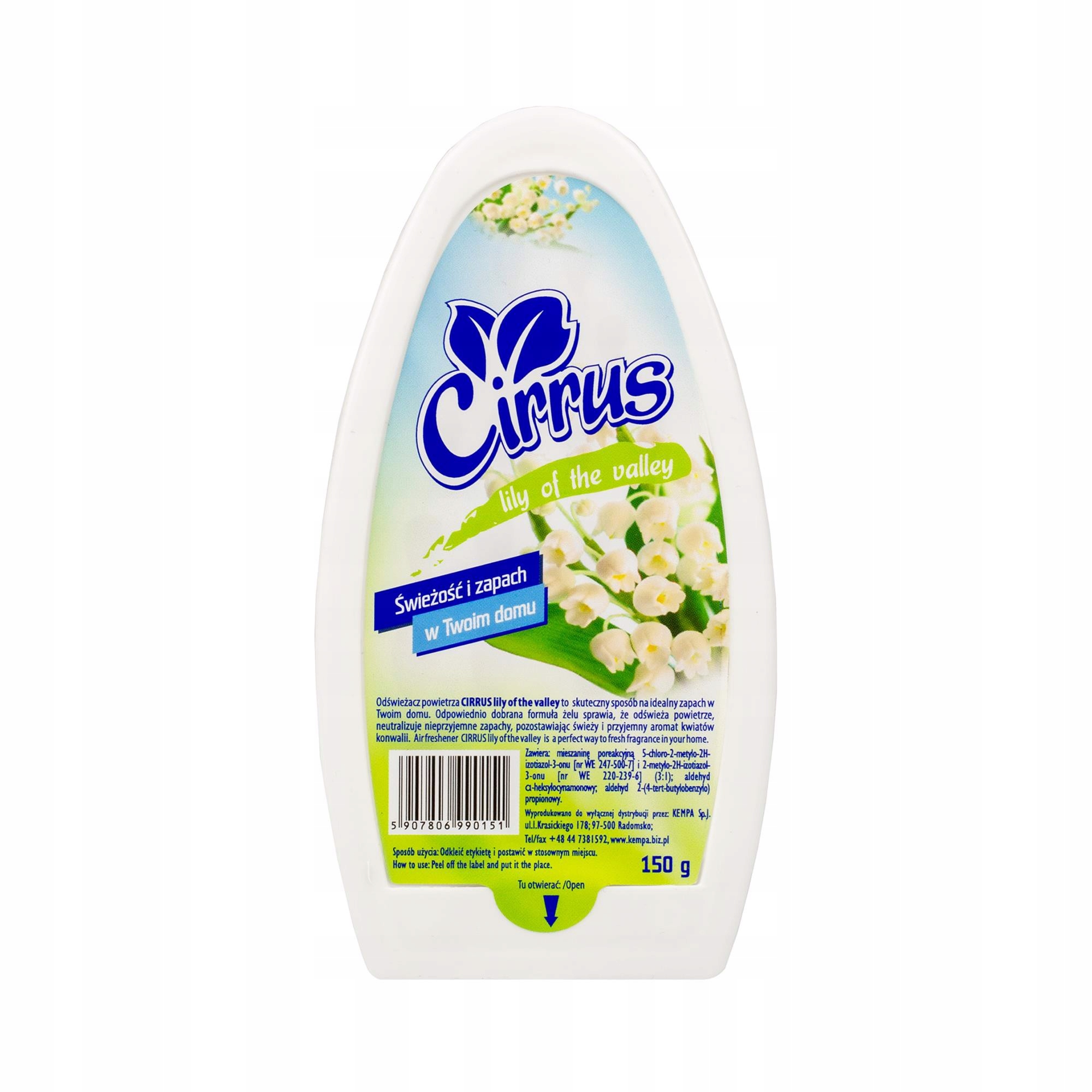 

Cirrus Odświeżacz w żelu 150g lily of the valley