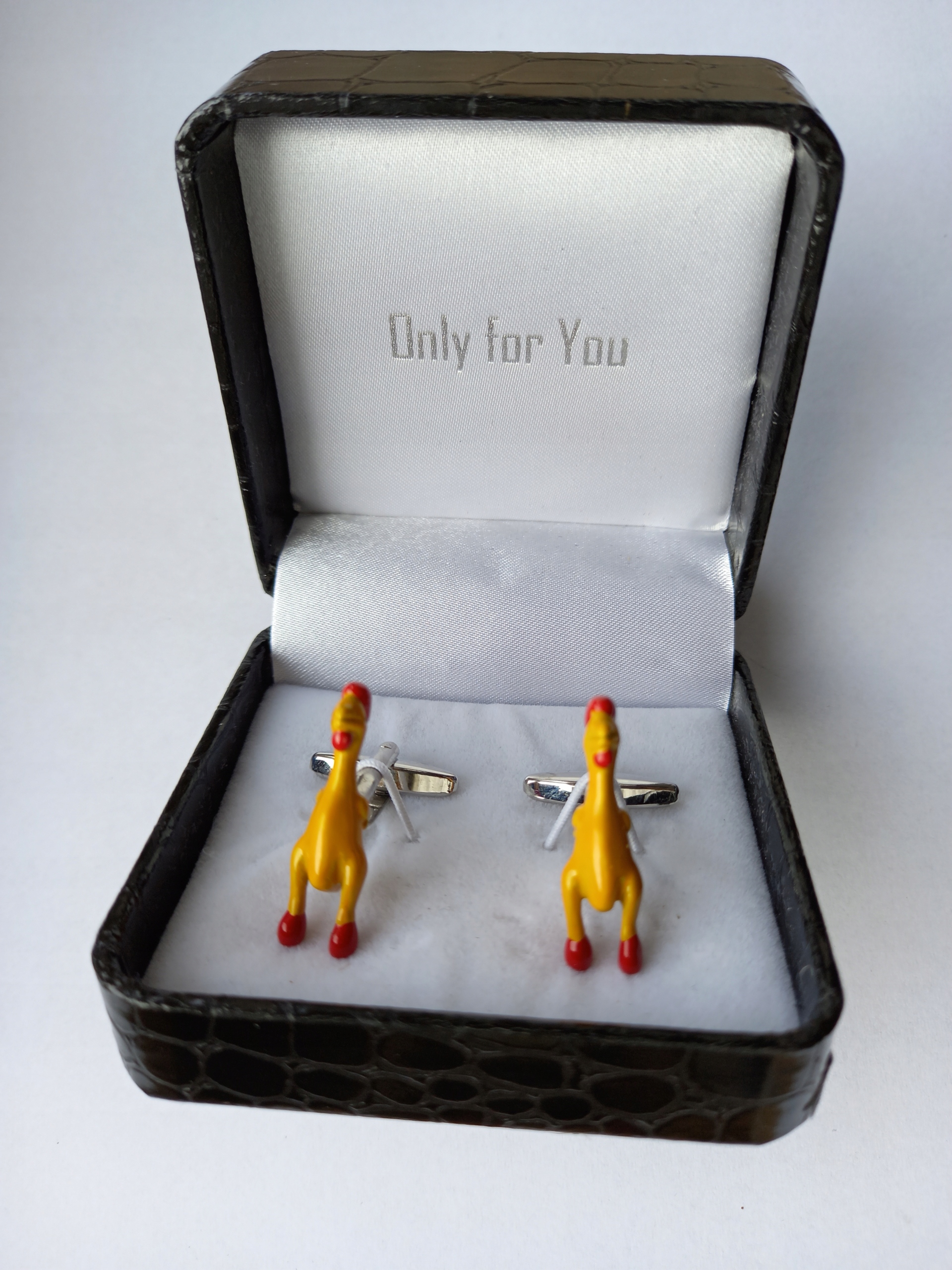 Exkluzivní sponky na košili Skubany Kuře Pouzdro