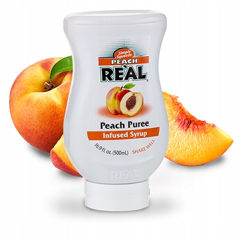 Peach Real - puree brzoskwinia syrop Lemoniady