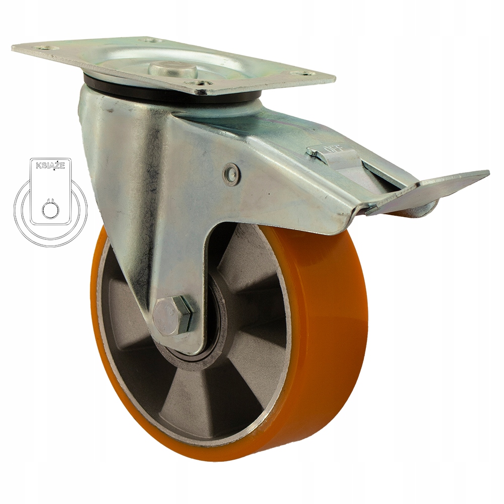 2HALPU150K2 Kolo Alum. Polyur. FI150 nosnost 380 kg