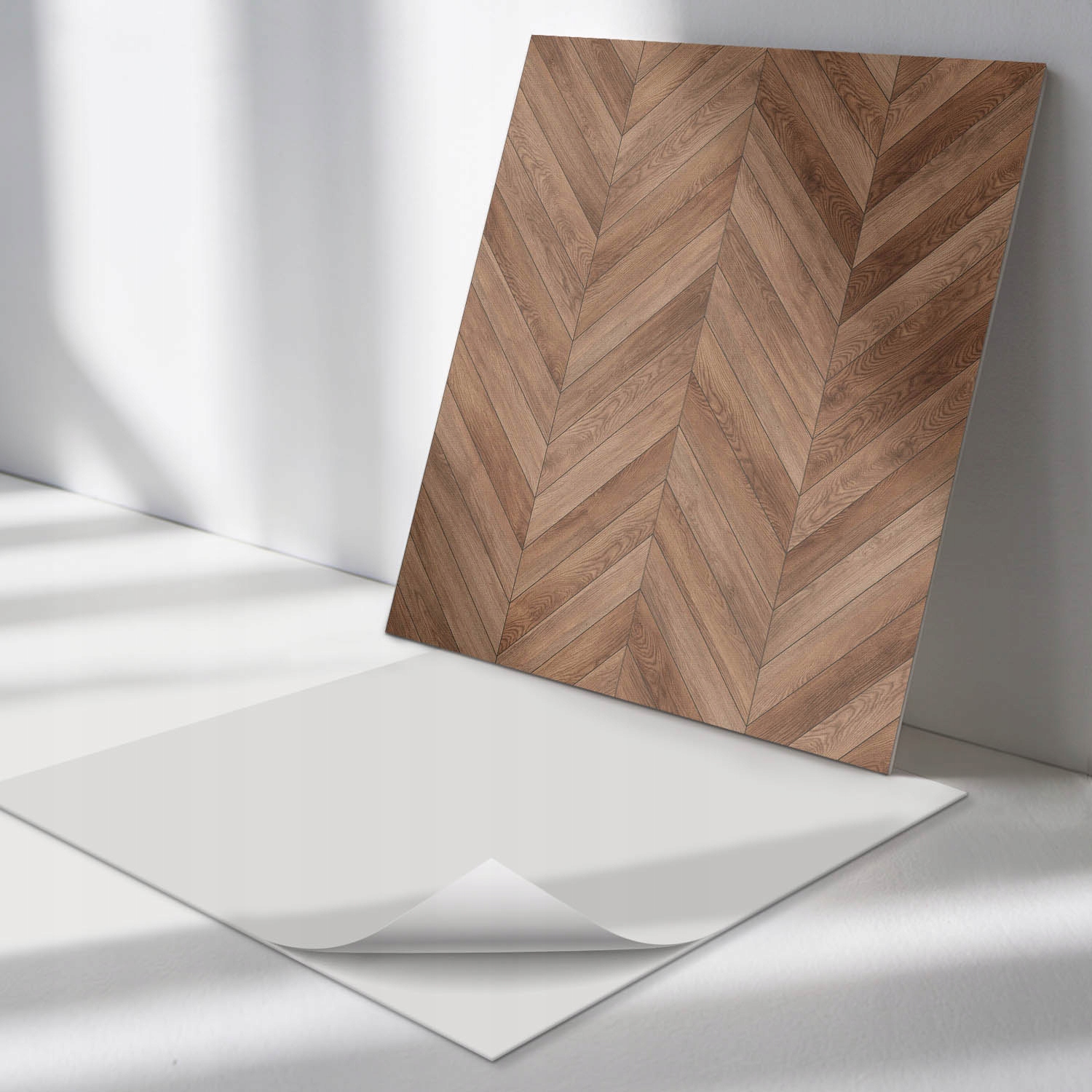 Diy Samolepící nástěnné panely Dekorativní vzor s jedličkou 4 ks 50x50 cm