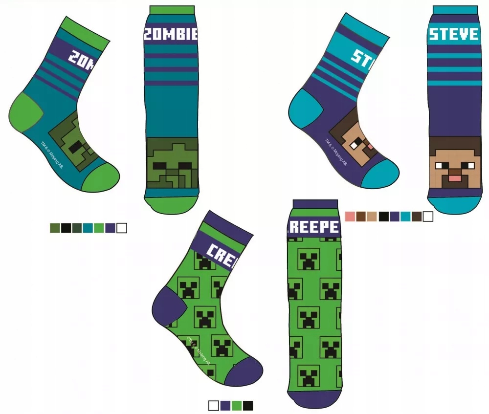 

Skarpetki Minecraft rozm.27/30 3PAK