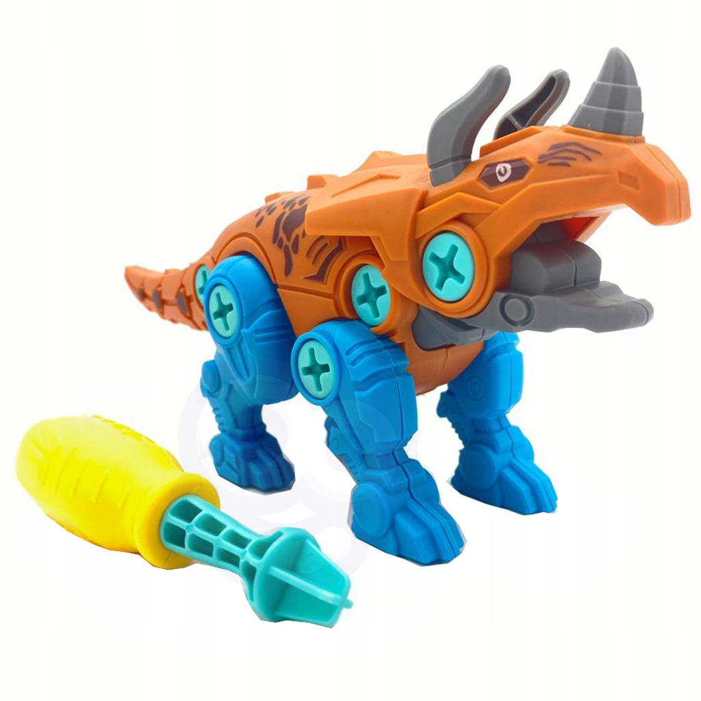 ZESTAW DINOZAUR DO SKRĘCANIA WIERTARKA 4szt WOOPIE Liczba elementów 6 szt.