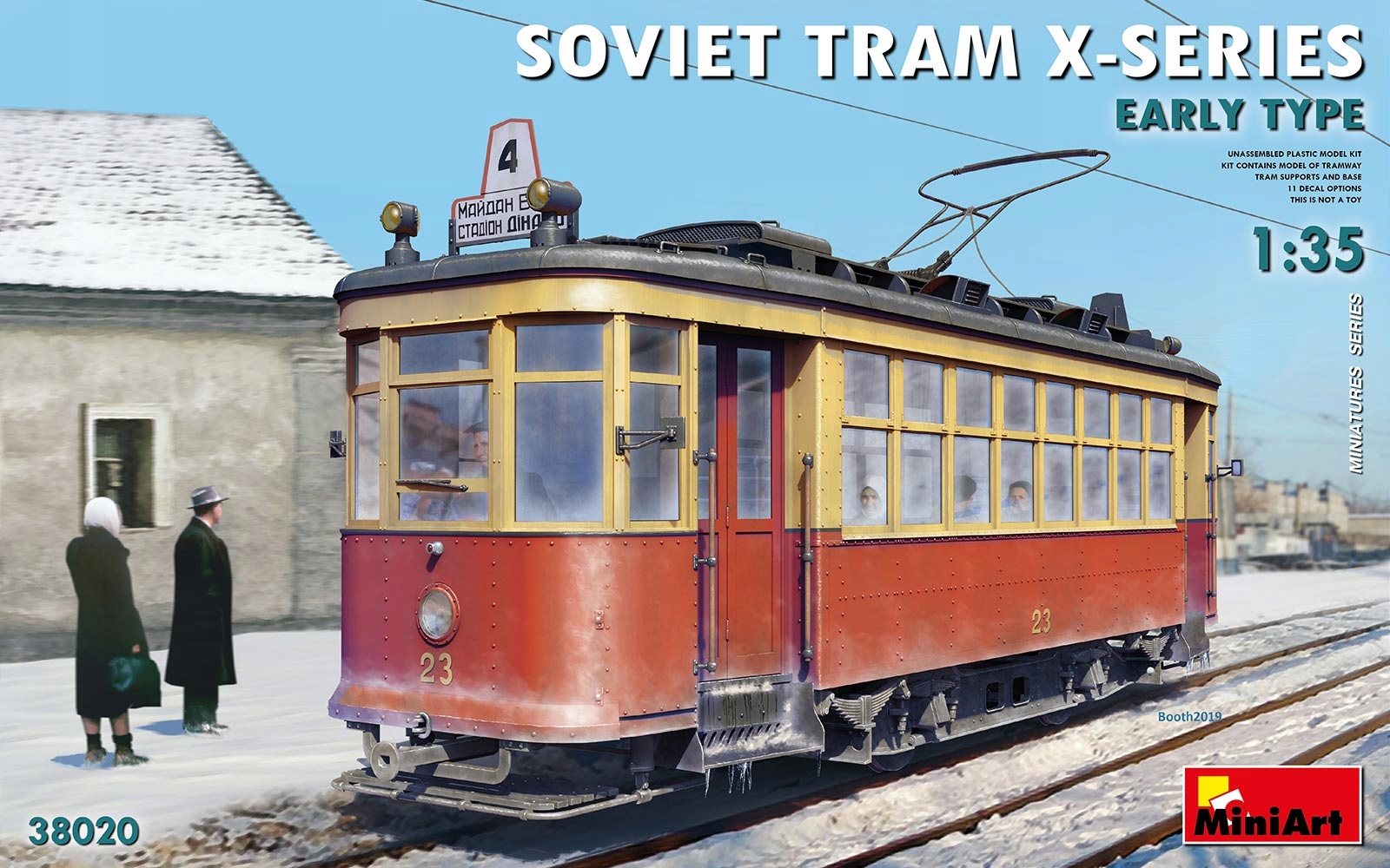 Sovětská tramvaj řady X. Raný typ 1:35 MiniArt 38020