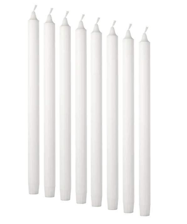

Ikea Jubla Bezzapachowa świeczka, Białe, 35 cm