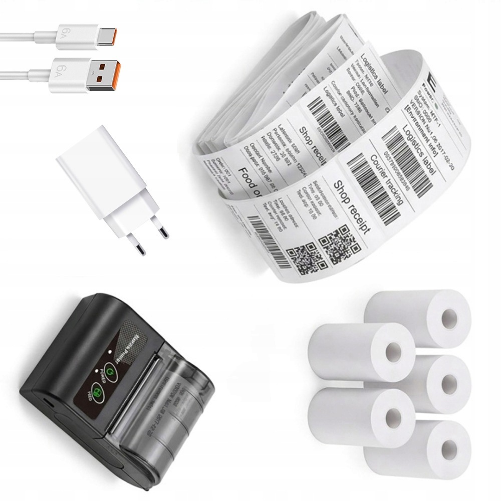 Mini Bluetooth mobilní tiskárna paragonů pro obchod Gastronomi 58 mm Usb