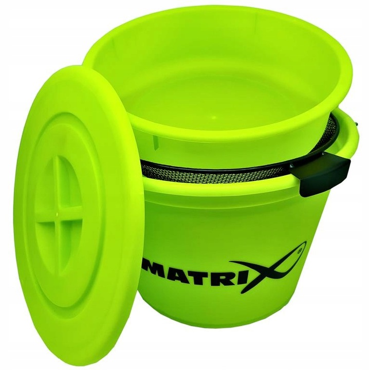 Wiadro Matrix Z Pokrywą Sito Bucket Set Lime 20L