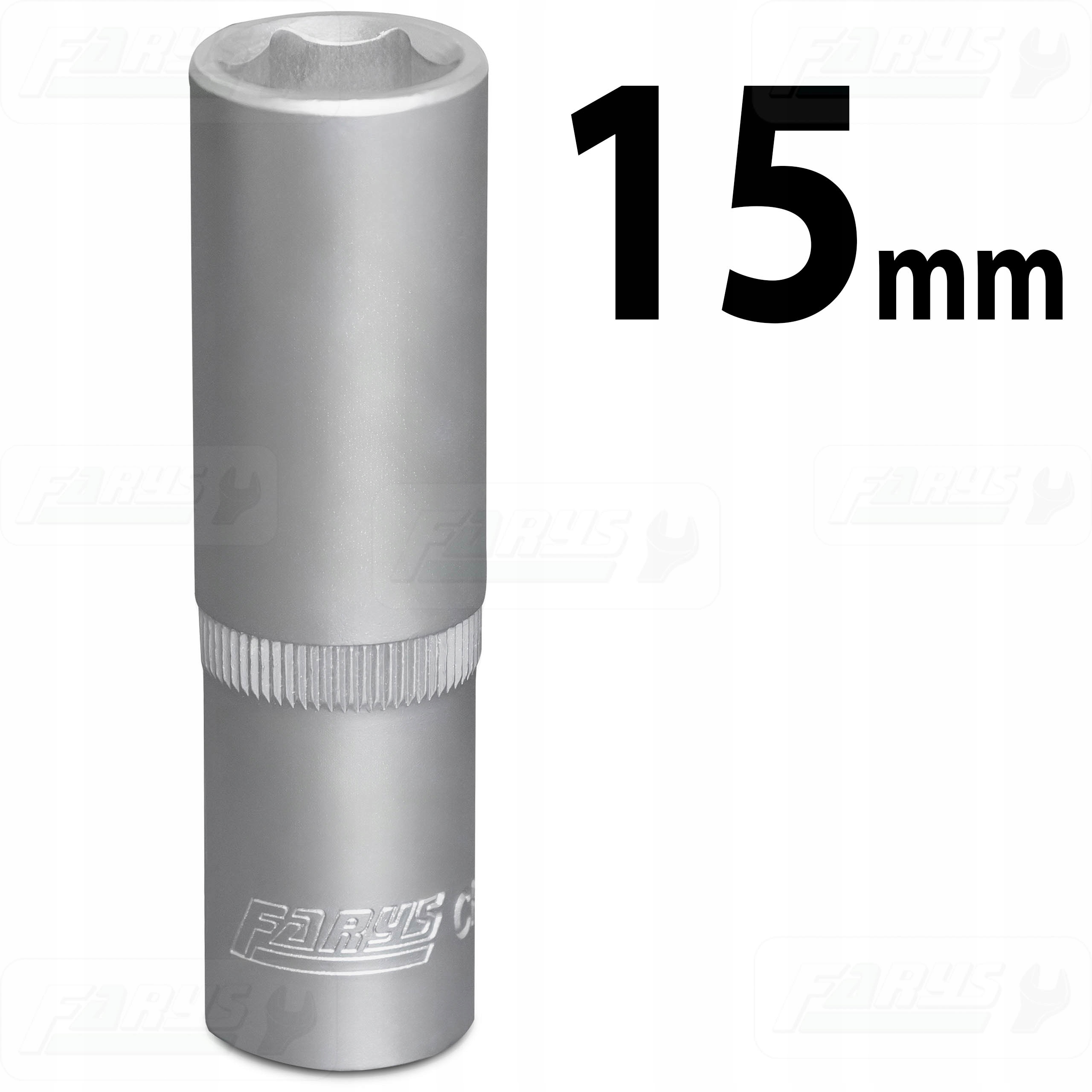 Nasadka 15mm 1/2" Sześciokątna Długa 6-kątna CrV Mocna Farys FR1242