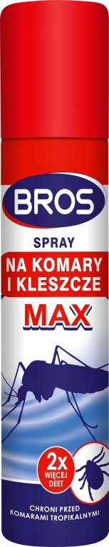 BROS Spray na komary i kleszcze MAX 120/90 ML