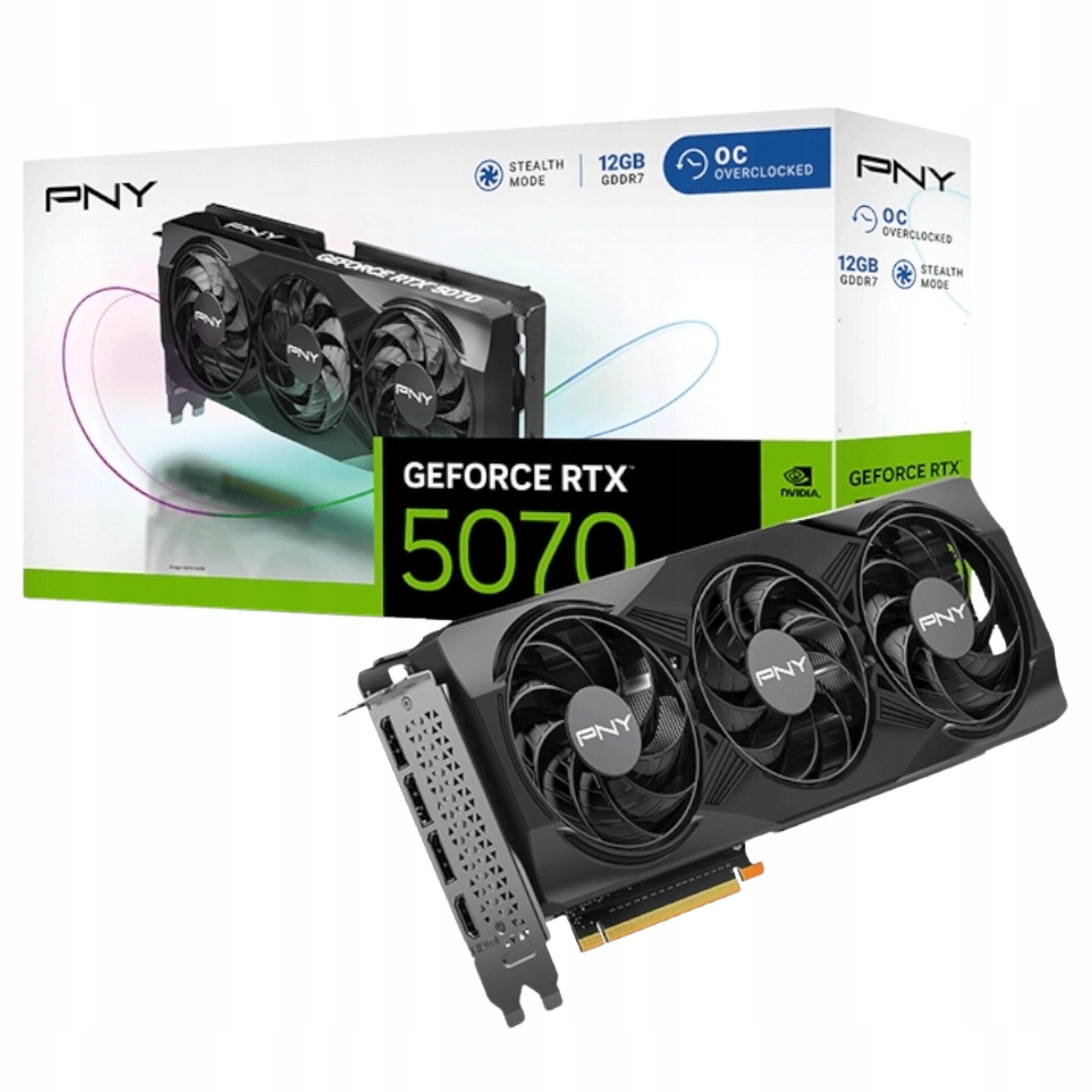 Grafická karta Pny GeForce Rtx 5070 Triple Fan 12GB Oc Dlss 4