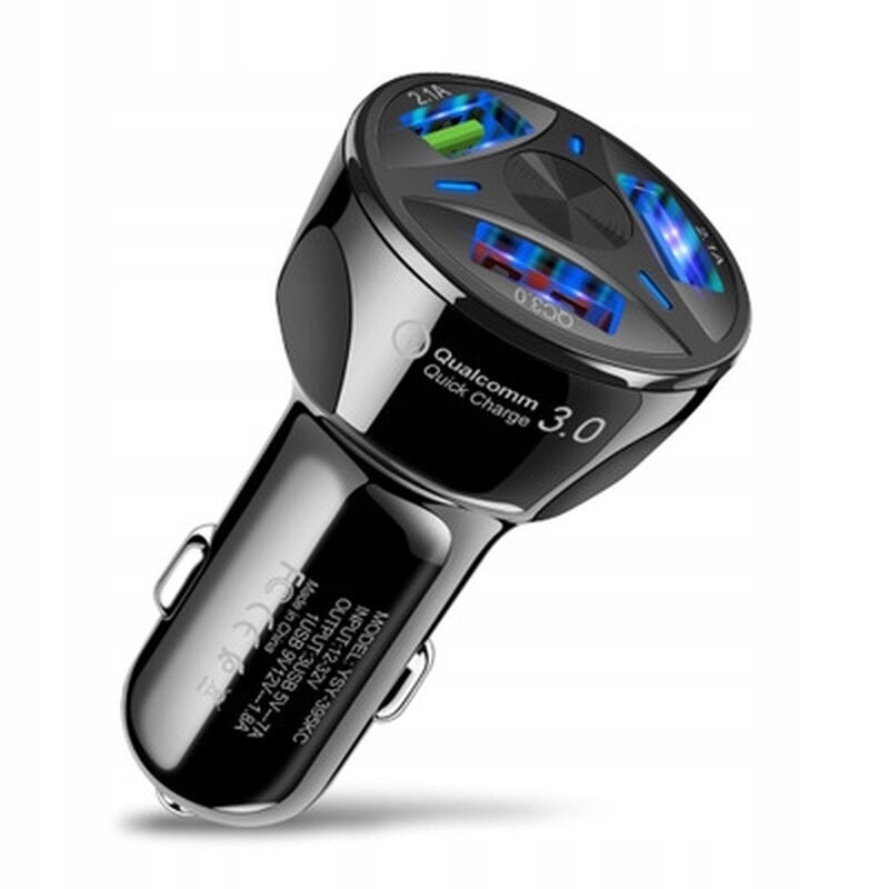 6935460845370 - Автомобильное зарядное устройство 3usb быстрая зарядка stabi