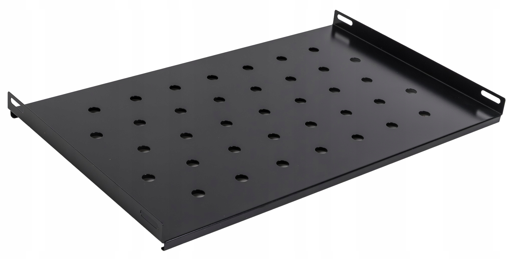 Półka stała RACK 19'' 1U 300mm, Netrack, czarna