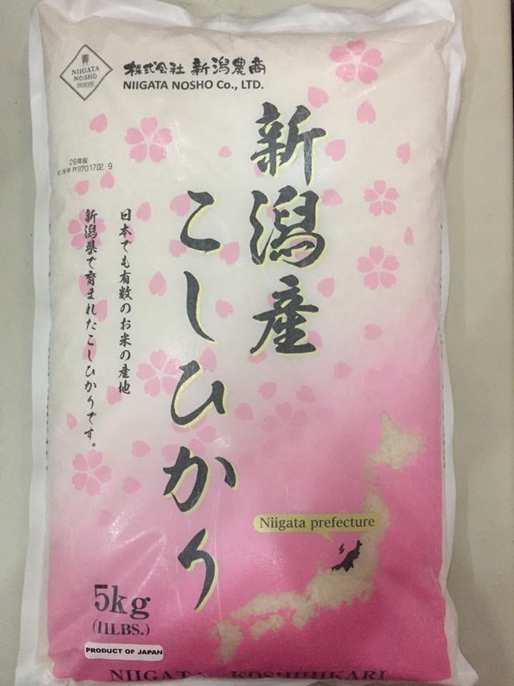 Levně Koshihikari Japonská rýže s Niigata na sushi 5kg