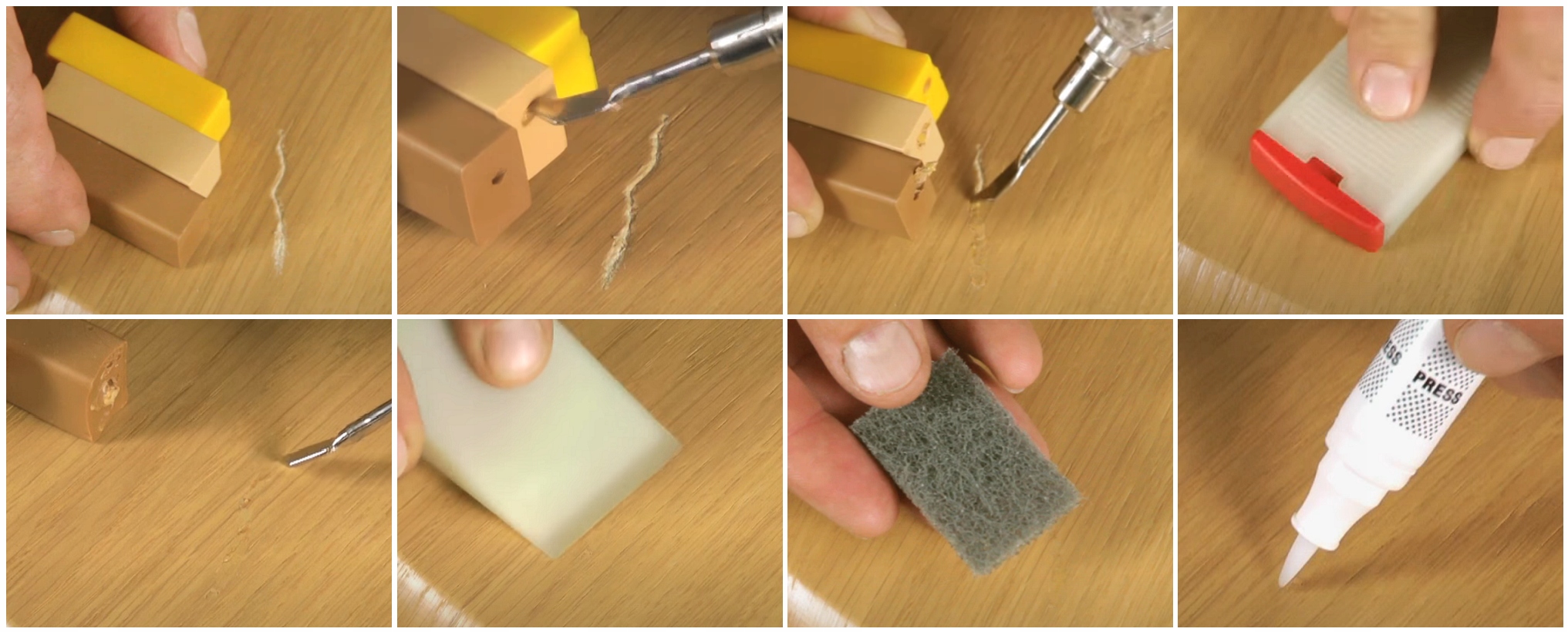 WOSK TWARDY do naprawy uszkodzeń rys DĄB BRĄZOWY Kod producenta Ko 141 302