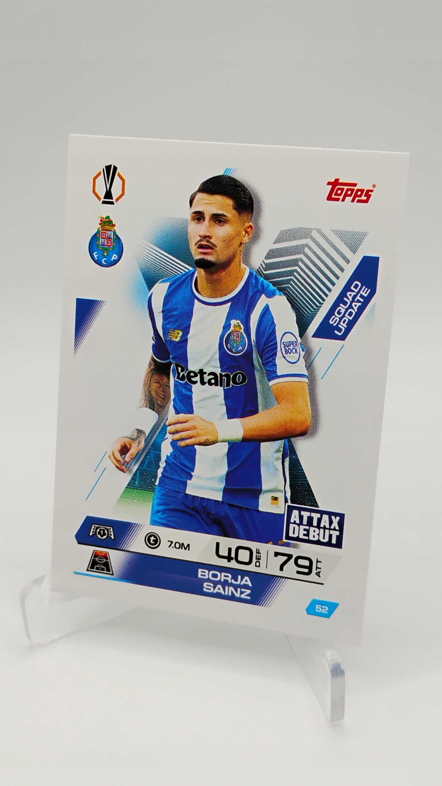 Topps Match Attax Extra 2025-2026 Squad Update 52 Borja Sainz Fc Porto