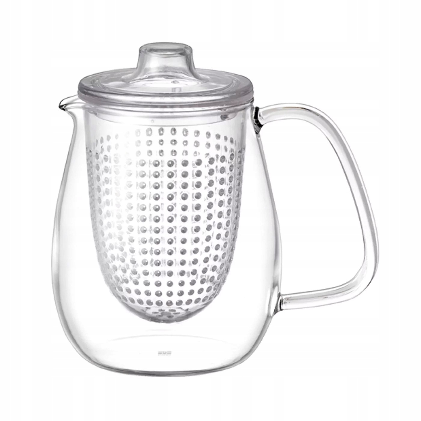 Konvička na čaj Unitea 680 ml s plastovým sítkem One size, průhledná