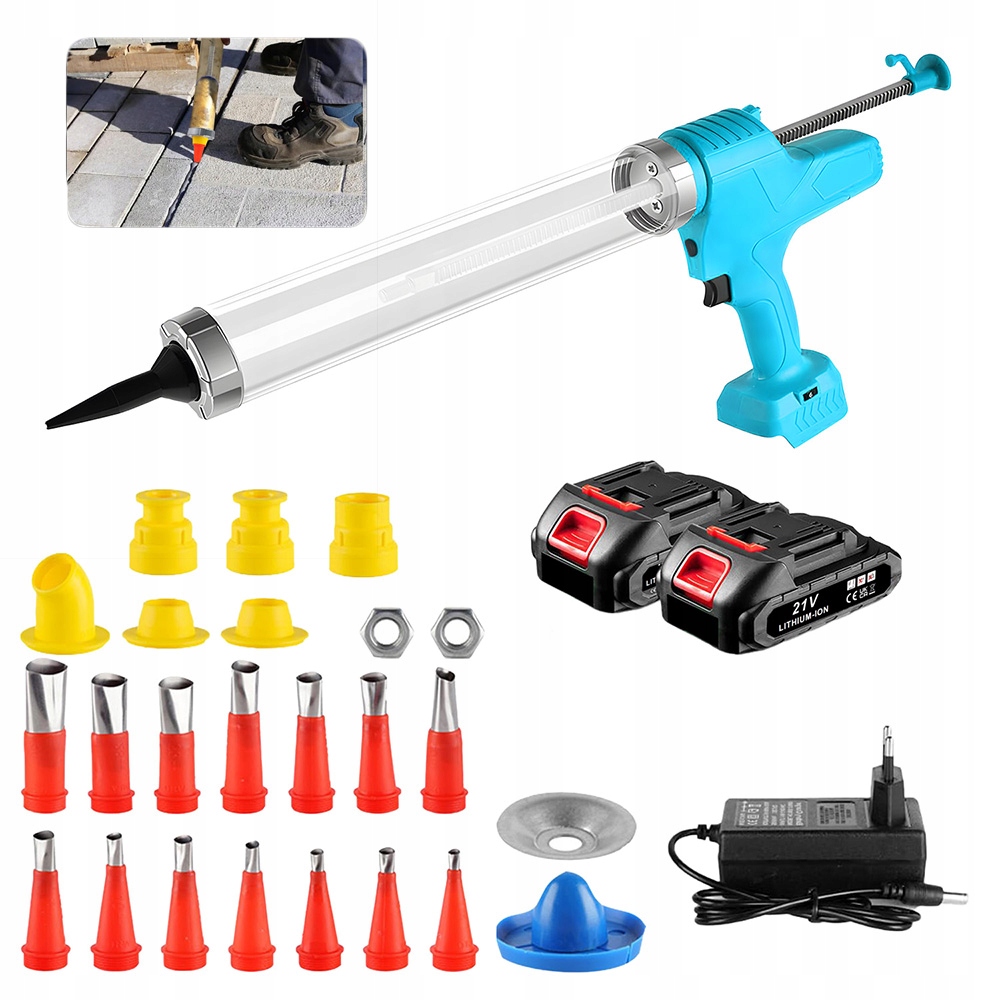 Pistole na silikon Elektrický odšťavňovač hustého lepidla Akumulátorový