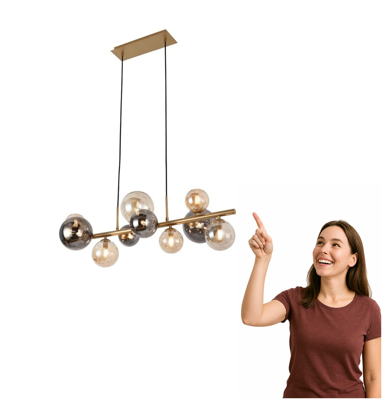 Závěsná lampa Villa MD5918-10-EGN Zuma Line