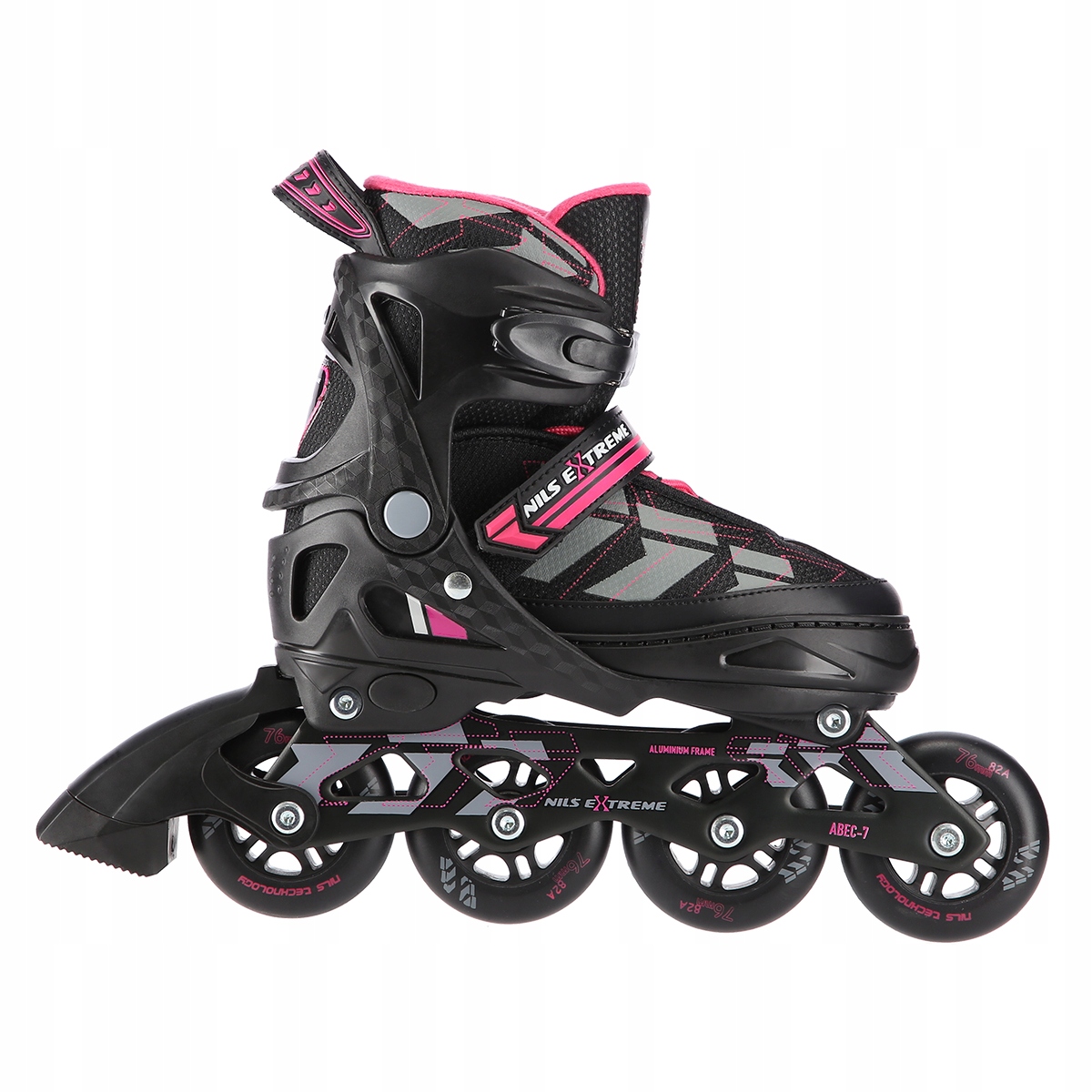 Nils Extreme rolki regulowane damskie dla początkujących NA11002 różowe