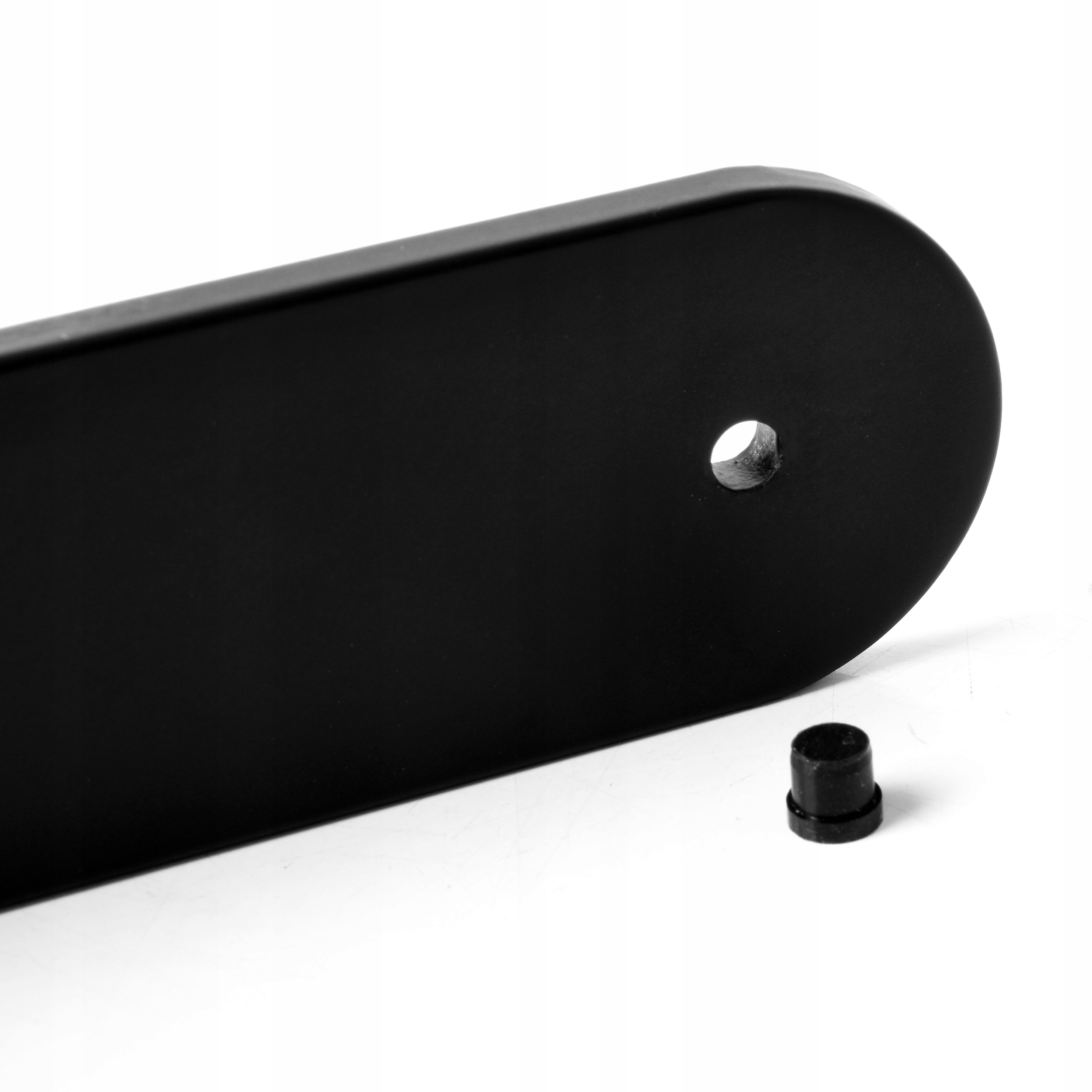 UCHWYT NA PAPIER TOALETOWY CZARNY METALOWY LOFTOWY NA KLEJ LUB KOŁKI Linia 1