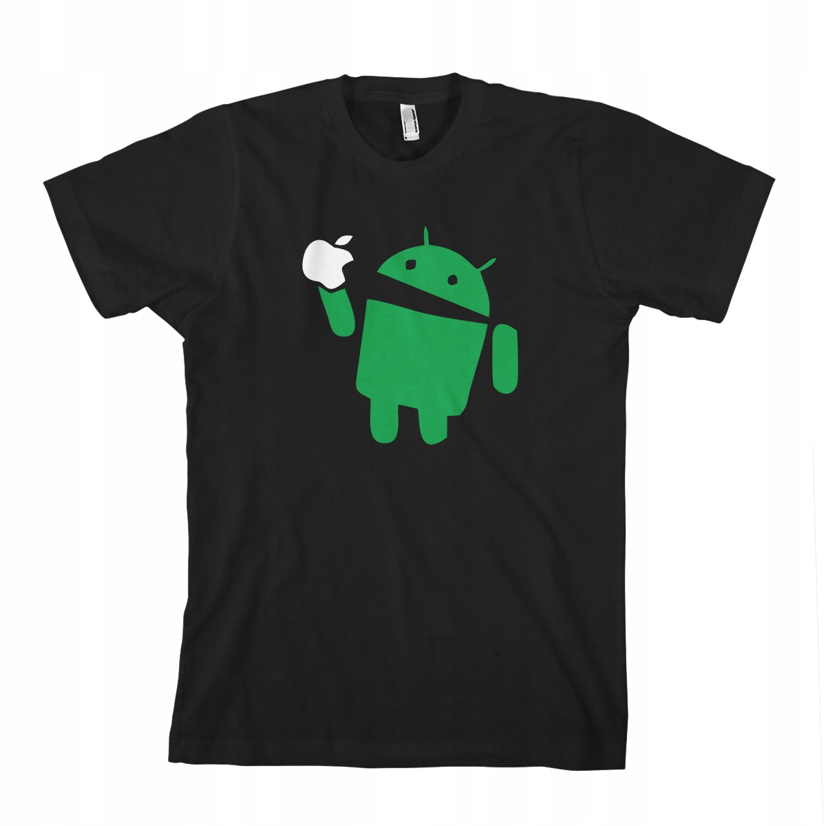 

Android eats Apple t-shirt koszulka męskaS