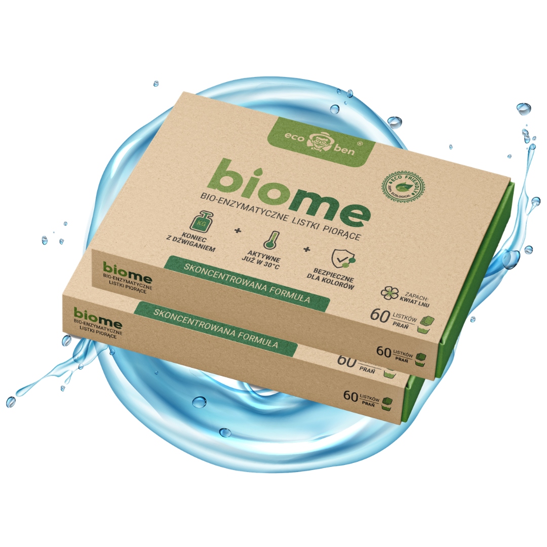 Bio-enzymatické prací listy bez fosfátů Čistící přípravek Eco 60 praní