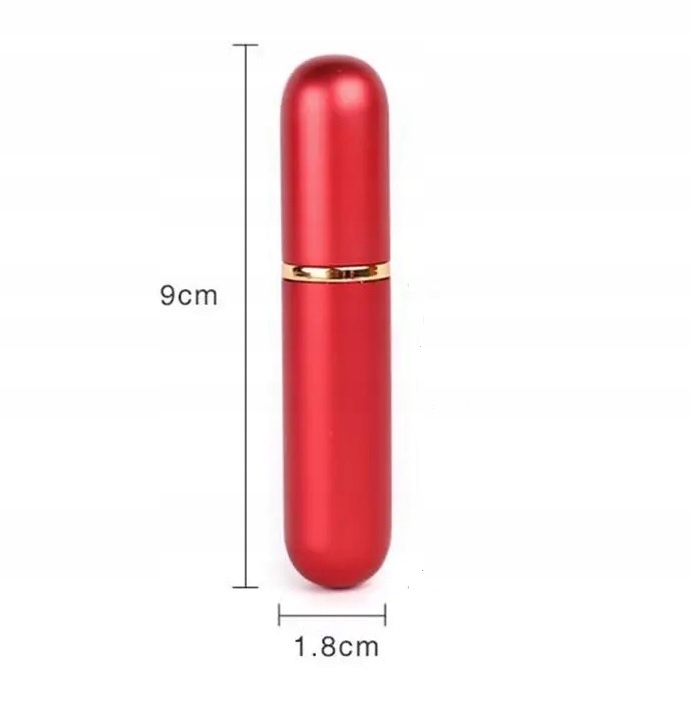Atomizer Podróżny Do Perfum Sztyft Czerwony Simon Red 5ml Marka Senzi Cosmetics