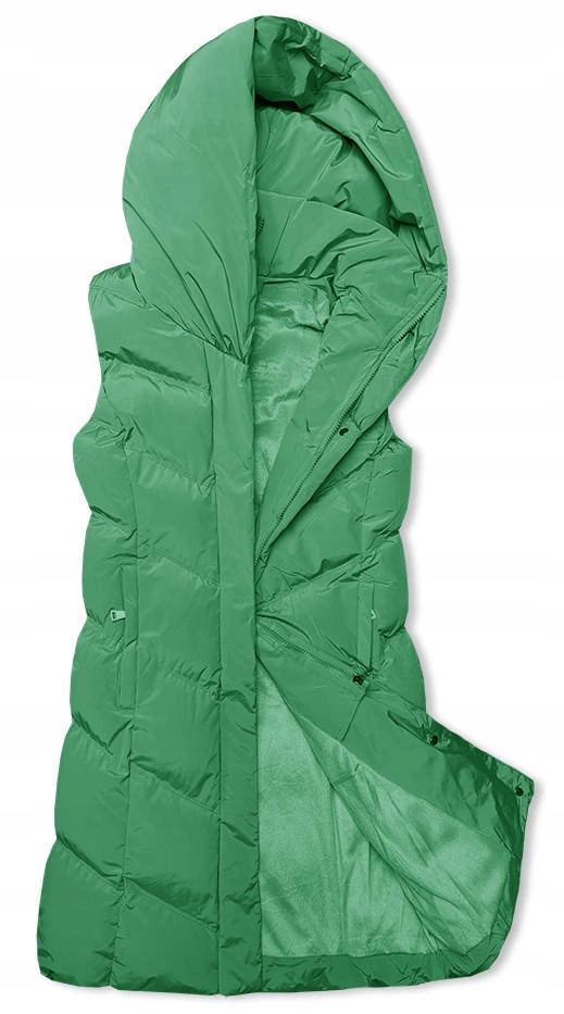 Dámský Vesta Kapuce 23-011 zelený XXL (44)
