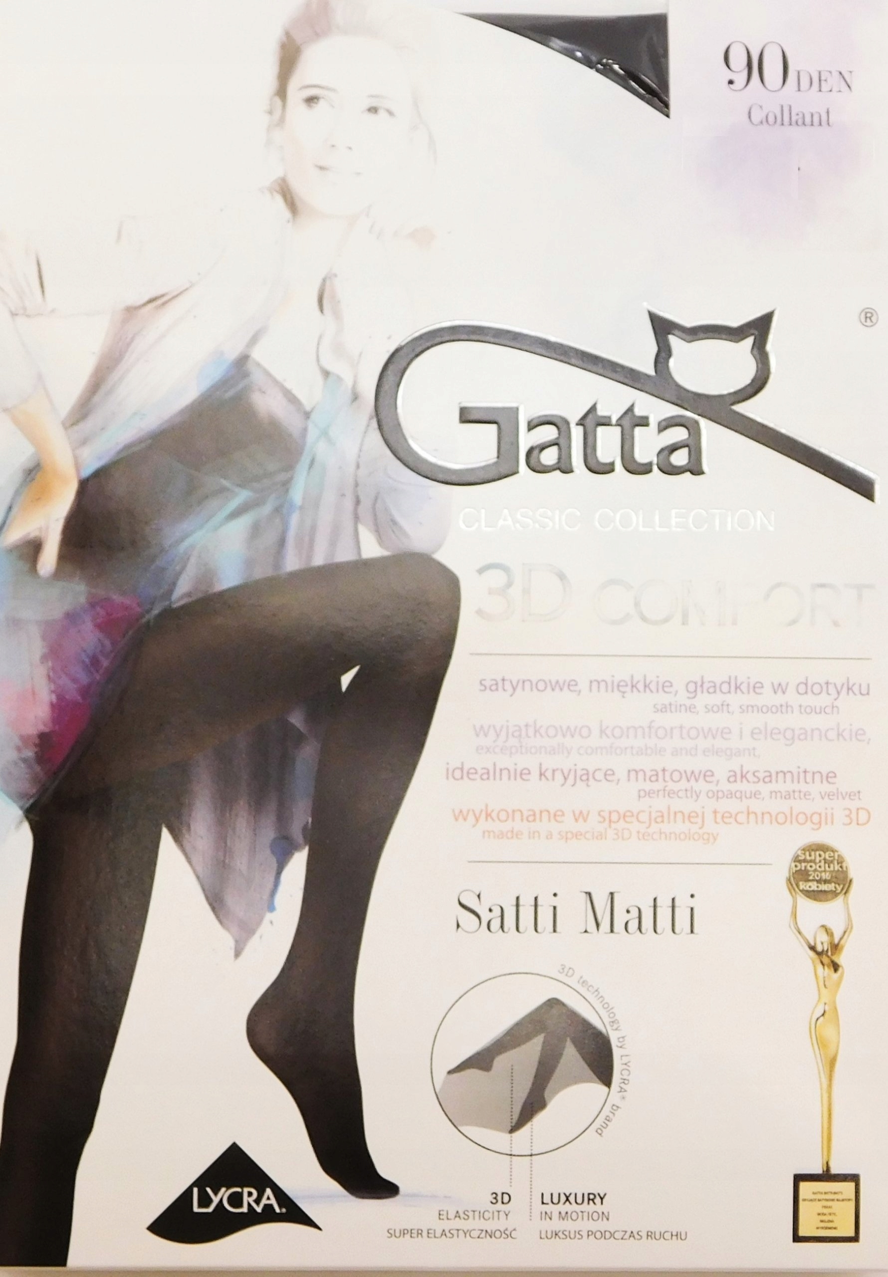 Gatta Satti Matti 90den rajst. micro 3D nero 3-L