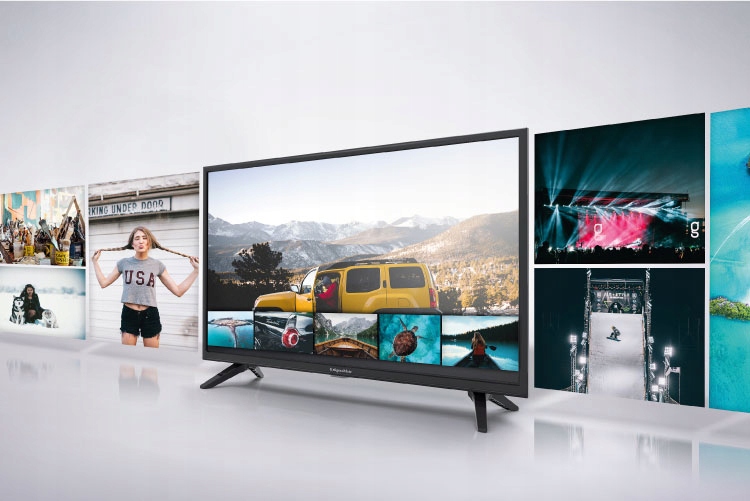 TELEWIZOR 32'' LED DVB-T2 HEVC USB HD READY KRUGER&MATZ Rozdzielczość ekranu (px) 1366 x 768